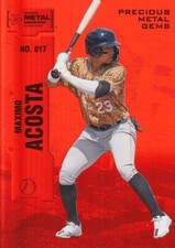 2022 Metal Universe Champions MAXIMO ACOSTA Precious Metal Gems Orange PMG 08/25