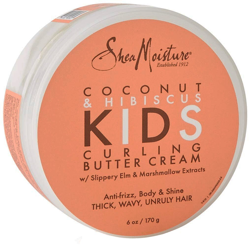SheaMoisture Kids Coconut & Hibiscus Curling Butter Crème Paraben Free 6 oz