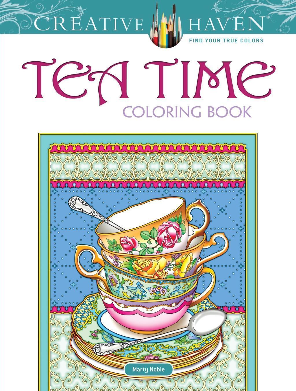 Thumbnail - Marty Noble | Creative Haven Teatime Coloring Book | Taschenbuch |