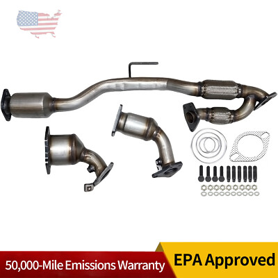 3pcs Exhaust Manifold Catalytic Converters For 2008-2019 Nissan Murano 3.5L EPA