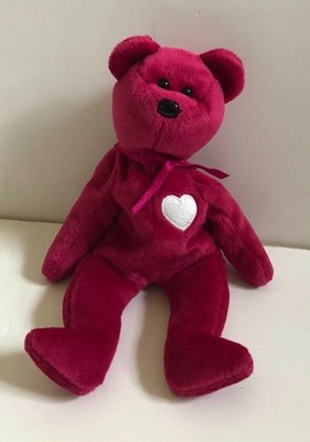 pink valentina beanie baby