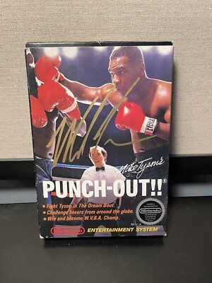 Mike Tyson's Punchout NES Box Autograph Signed Game Boxing BGS Authentic