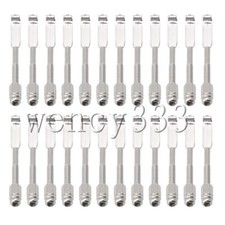 24pcs Banjo Hooks Set Flat Parts Pull Hook Accessories Stainless Steel Silver