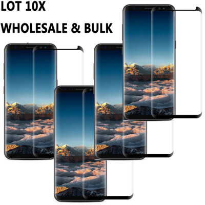 BULK 10X Tempered Glass Screen Protector For Samsung S23 Ultra S22 S21 S20 S10+