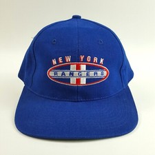 VTG 90s New York Rangers Snapback Hat NY Ice Hockey NHL Baseball Cap Sports