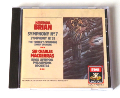 HAVERGAL BRIAN, CHARLES MACKERRAS Symphony No. 7 & 31, The Tinker's Wedding CD