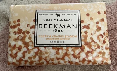 Beekman 1802 Honey & Orange Blossom Goat Milk Bar Soap 3.5oz 99g NEW Sealed