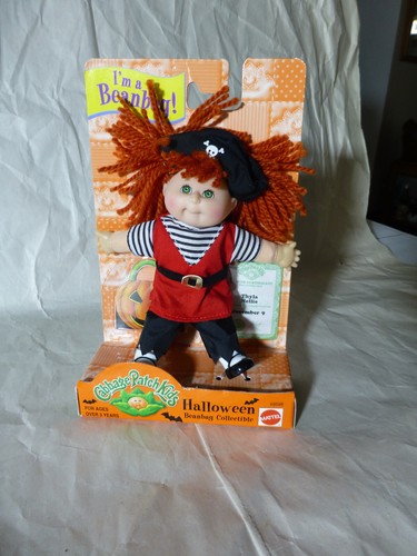 Mattel 1999 Cabbage Patch Kids Halloween Pirate 5” Beanbag Doll NIB New #69598