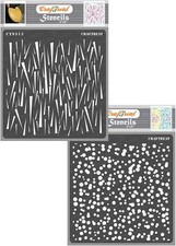 CrafTreat Pattern Stencils for Painting on Wood, Canvas, Paper, Fabric,...