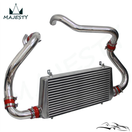 Front Mount Turbo Intercooler Kit For Nissan 240SX 180SX S13 CA18DET 89-94 Red - Picture 3 of 9