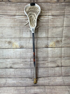 Used WARRIOR EVO MINI PRO Lacrosse Stick White Head 33'' Length (broken plastic)