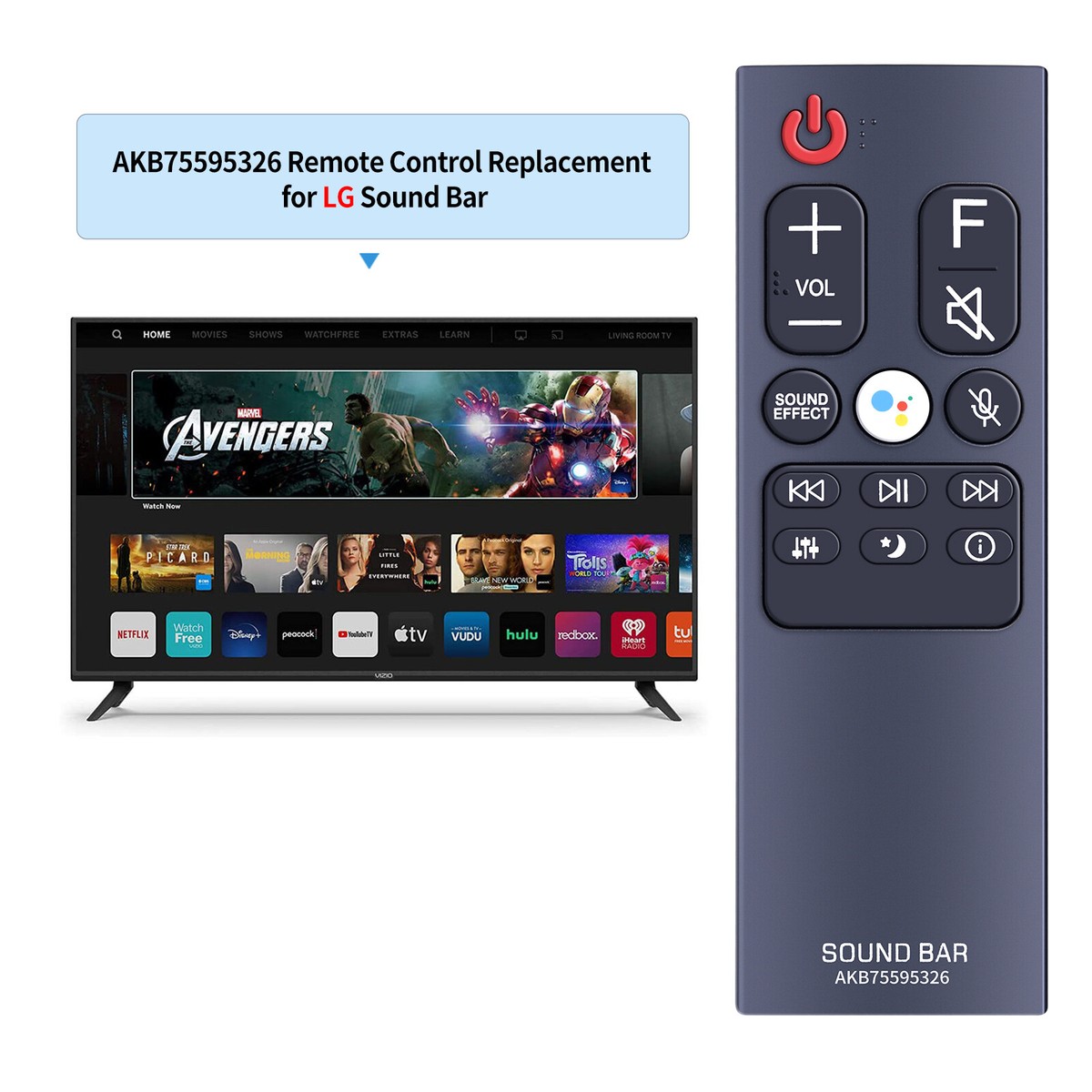 AKB75595326 For LG Soundbar Remote Control MA6 SL10YG SL8YG