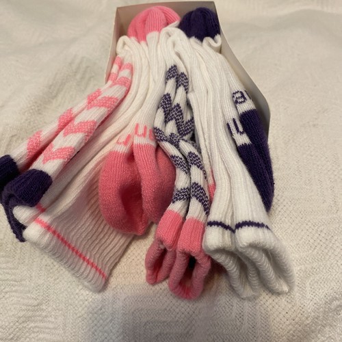 Hanes Crew Socks Girls /Shoe Size 10.5-4 pairs - Picture 10 of 12