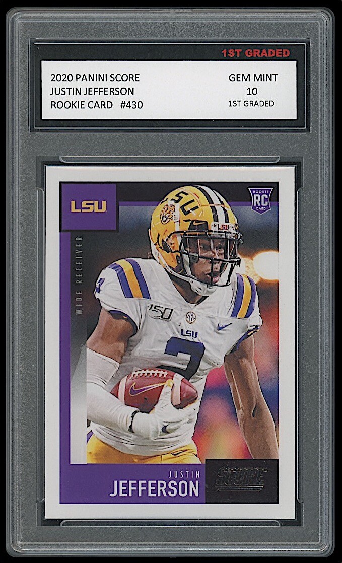 justin jefferson graded card Amazon.com: 20 Pieces ID Card Hologram Business Self Stick ID Hologram Cards,  2.05 x 3.3 Inch main image 0