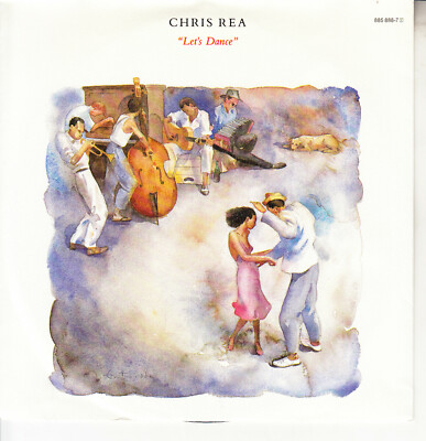 CHRIS REA Let's Dance PICTURE SLEEVE 7'' 45 rpm record NEW + juke box title strip