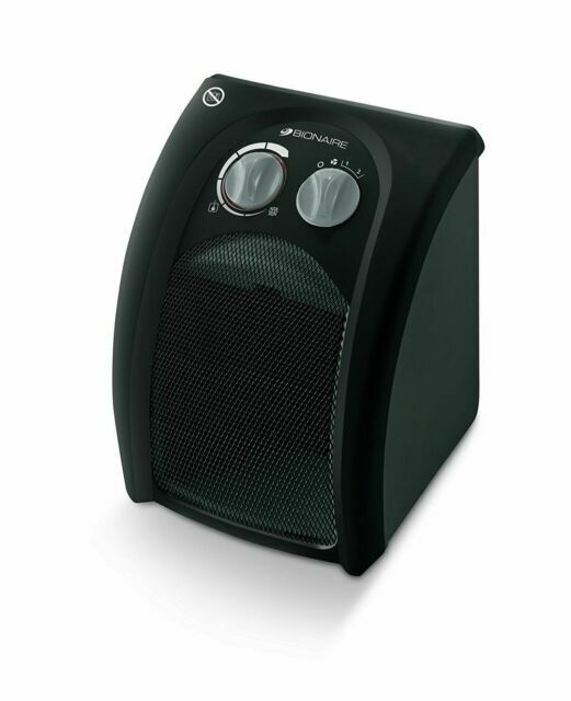 Bionaire 1800w Ceramic Heater Manual Thermostat in Black Bch160biuk for