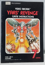 Vintage Sears Tele-GamesYars' Revenge Game Instructions Booklet 1982