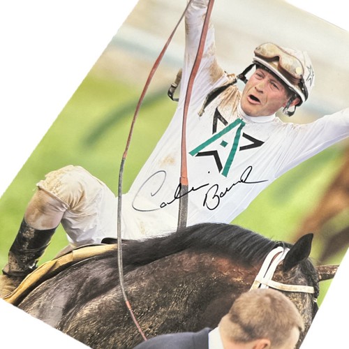 Calvin Borel Signed Autograph 8.5x11 Photo! 3x Kentucky Derby Jockey w/ Proof! - Picture 2 of 2