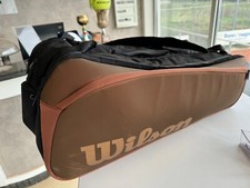 borsone da tennis wilson  originale   2024 da 12 racchette , color bronzo