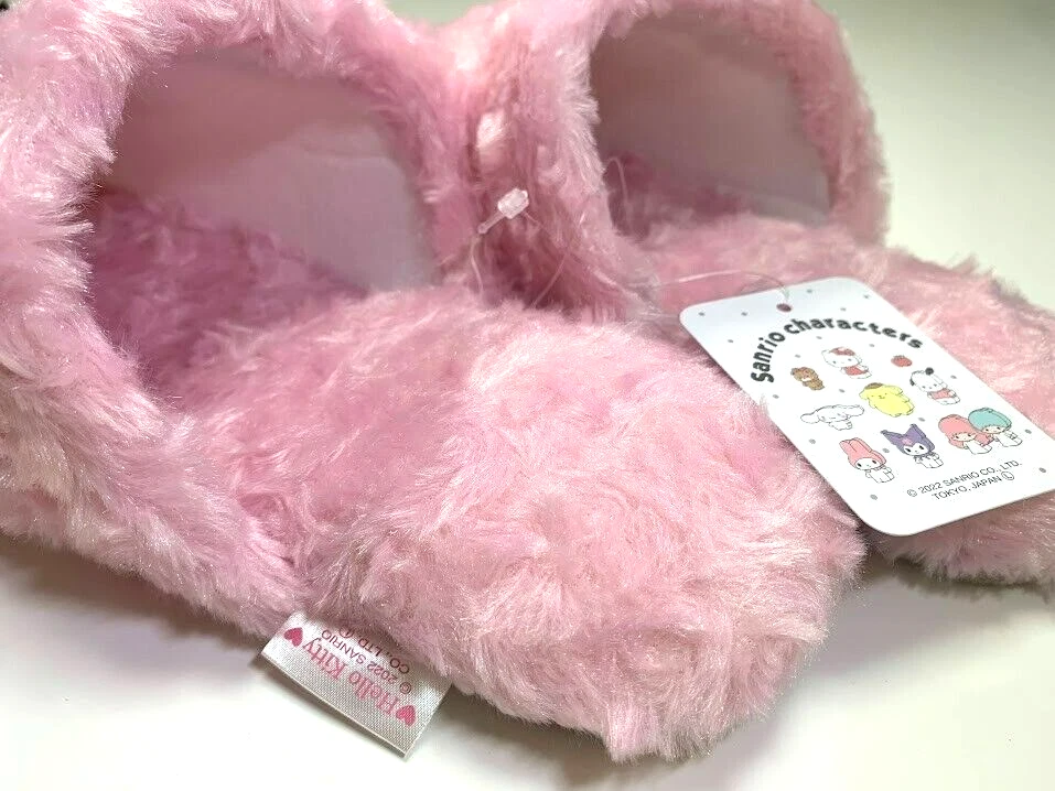 Zapatilla Sanrio Hello Kitty Rosa Cálida KAWAII Mofumofu De Japón Artículo Sin Usar Foto 2 de 2