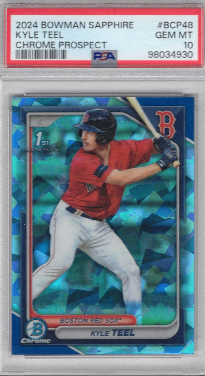 2024 Bowman  Sapphire Edition Kyle Teel  # BCP-48 PSA 10 Gem Mint