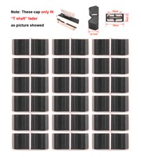 18pcs For Allen  Heath Soundcraft Black Straight Slide Fader Knob Cap