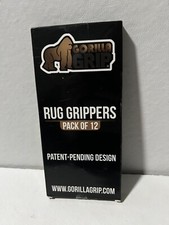 Gorilla Grip 12 Pack Rug Gripper Pads, Keep Area Rugs Corners from Curling New .