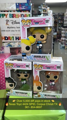 Funko Pop Cartoon Network Power Puff Girls Figure Set Blossom