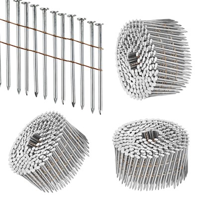 meite 3'' to 3-1/4'' Coil Siding Nails Smooth Shank Wire Coil Nails For Sheathing