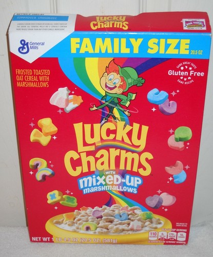 11739 General Mills Lucky w/Mixed Up Marshmallows Cereal BOX ONLY eBay