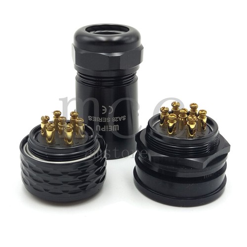 WEIPU SA28 7Pin Aviation Waterproof crimping plug,Industrial Power Connector 25A - Picture 7 of 7