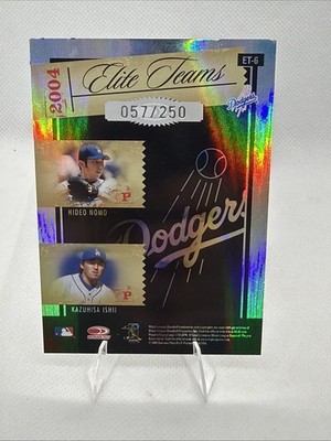 2005 Donruss Elite Elite Teams Beltre, Green, Oshii, Hideo Nomo #ET-6 /250 LAD