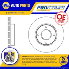 2x Brake Discs Pair Vented Front 257mm PBD8431 Proformer Set 402063LG0A New
