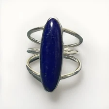 Jay King  Desert Rose Trading Co Sterling Silver Genuine Lapis Ring-Size 7-Vtg