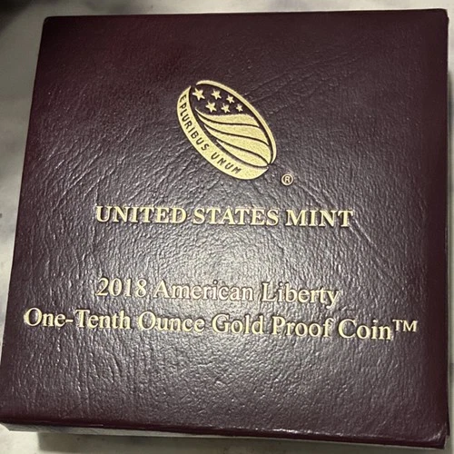 United States Mint 2018 American Liberty $10 Gold Proof Commemorative Coin