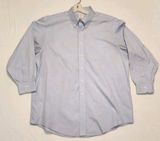 Brooks Brothers 17 1/2 - 33 Madison Classic Blue 100 Supima Cotton Button Down