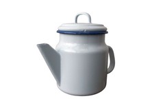 Emaille Teekanne 1 ltr NEU Email Kanne Kaffeekanne Landhausstil