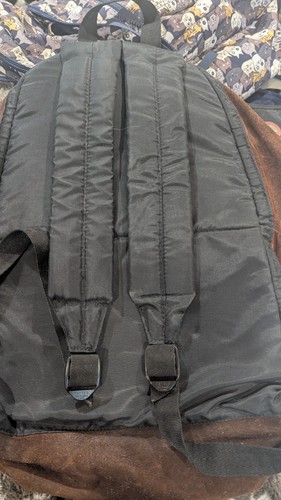 Vintage Eastpak Suede Leather Backpack Made In USA 80s 90s Distressed - Picture 5 of 17