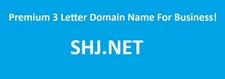 Premium Domain Name For Sale SHJ.NET