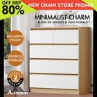 ALFORDSON 5 Chest of Drawers Minimalist Storage Cabinet Dresser Tallboy Wood