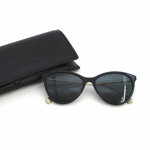 CHANEL Sunglasses Side Logo Black Gold Color 5459-A Sunglasses Glasses thumbnail 9