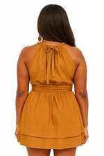 NWT Ulla Johnson Brienne Solid Print Belted Mini Dress | XXL Plus | Size: 16