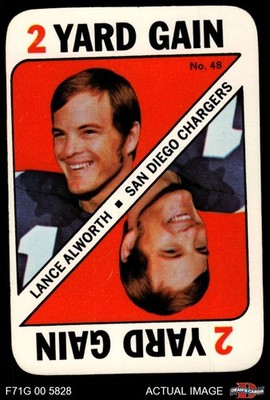 1971 Topps Game #48 Lance Alworth Chargers HOF 4 - VG/EX