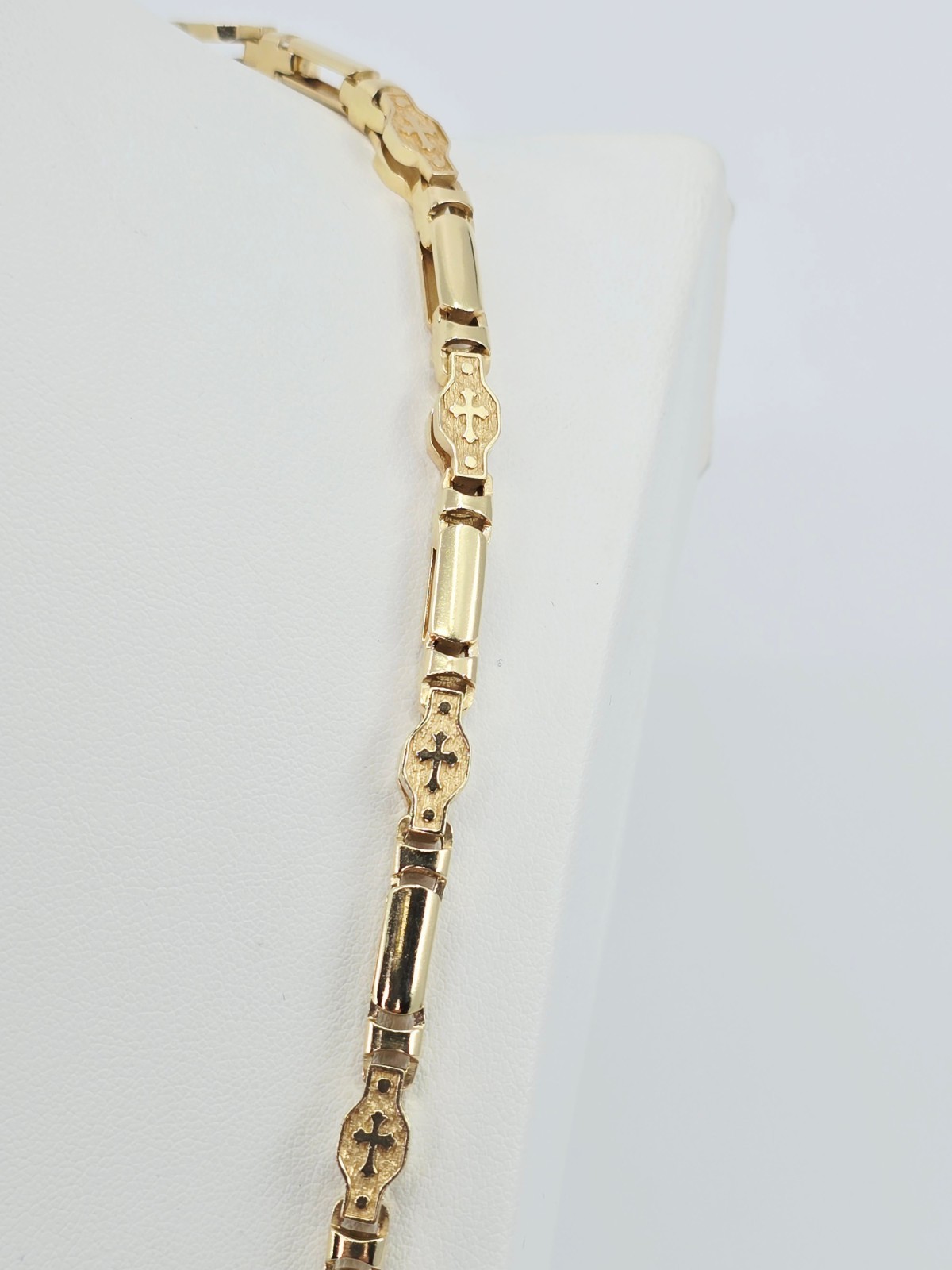 Unique Fancy 14K Solid Yellow Gold Custom Religio… - image 8