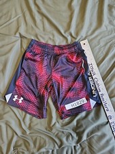 Under Armour Boy's YXS Black Red HeatGeat Shorts