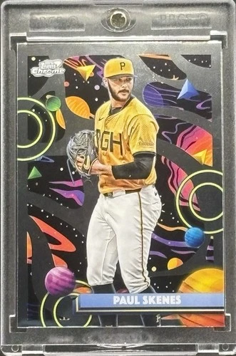 Paul Skenes RARE SPACE CHROME  INVESTMENT CARD TOPPS PIRATES ROY MINT