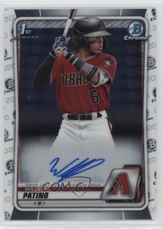 2020 Bowman Chrome Prospect Auto Wilderd Patino #CPA-WP Auto 9x7