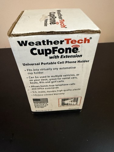 WeatherTech CupFone with Extension Adjustable Cup Holder Cell Phone Mount NEW - Photo 3 sur 4