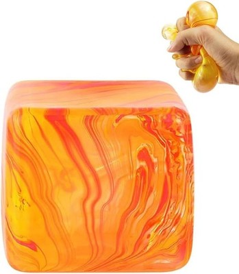 Maltose Squeeze Stress Cube Fidget Toy Stretchy Sugar Ball Soft Sensory Toy Gift