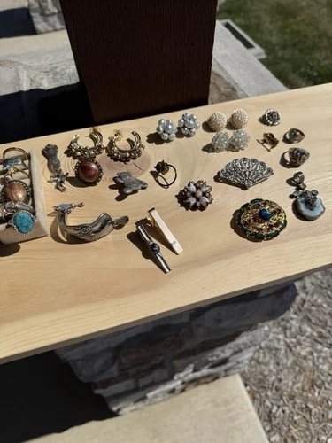 Vintage Costume And Sterling 925 Jewelry Lot (29) Pcs.